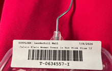 Load image into Gallery viewer, Calvin Klein Womens Hot Pink Sleeveless Round Neck Open Back Maxi Dress Size 12
