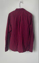 Load image into Gallery viewer, Old Navy Mens Red Blue Long Sleeve Collared Slim Fit Button-Up Shirt Size Large
