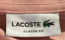 Load image into Gallery viewer, Lacoste Mens Pink Cotton Short Sleeve Collared Classic Fit Polo Shirt Size L
