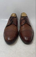 Load image into Gallery viewer, Johnston &amp; Murphy Mens Sanborn Brown Leather Cap Toe Oxford Dress Shoes Size 12
