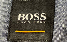 Load image into Gallery viewer, Hugo Boss Mens Gray Cotton Long Sleeve Collared Button-Up Shirt Size L
