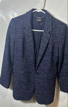 Load image into Gallery viewer, DKNY Womens Blue Long Sleeve Notch Lapel Single-Breasted One-Button Blazer Sz 4
