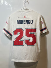 Load image into Gallery viewer, Mikenco Mens White Mesh Short Sleeve V-Neck #25 Pullover Jersey T-Shirt Size M
