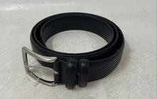Load image into Gallery viewer, Vera Pelle Mens Black Genuine Leather Adjustable Dress Belt One Size
