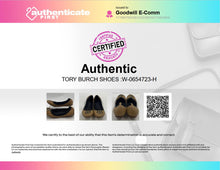 Load image into Gallery viewer, Authentic Tory Burch Womens Beige Leather Slip-On Ballet Flats Size 8 Worn
