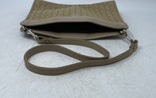 Load image into Gallery viewer, Pierre Cardin Womens Beige Signature Print Detachable Strap Shoulder Handbag
