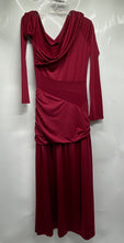 Load image into Gallery viewer, Miss Rosier Womens Red Long Sleeve One Shoulder Maxi Dress Size Medium
