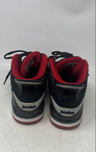 Load image into Gallery viewer, Nike Mens Air Jordan Dub Zero 311046-013 Black Red Lace-Up Sneaker Shoes Size 9
