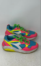 Load image into Gallery viewer, Diadora Unisex Whizz Run Pink Blue Green Lace-Up Sneaker Shoes Size M8.5 W10
