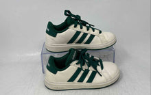 Load image into Gallery viewer, Adidas Kids Grand Court 2.0 JQ0704 White &amp; Green Lace-Up Sneaker Shoes Size 12K
