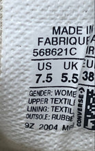 Load image into Gallery viewer, Converse Womens Chuck Taylor All Star Low 568621C White Yellow Sneaker Shoes 7.5
