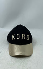 Load image into Gallery viewer, Michael Kors Womens Black Gold Adjustable Baseball Cap One Size Fits All
