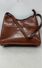 Load image into Gallery viewer, Kenneth Cole Reaction Womens Brown Leather Zipper Shoulder Strap Hobo Bag
