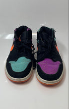 Load image into Gallery viewer, Nike Womens Air Jordan 1 Mid 554725-083 Multicolor Leather Sneakers Shoes Size 7
