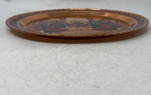 Load image into Gallery viewer, David Miro Gold-Tone Copper &amp; Brass Lacquer Silver Plated Decorative Plate
