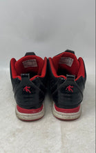 Load image into Gallery viewer, AND1 Boys Black Red Round Toe Lace-Up High Top Basketball Shoes Size 6
