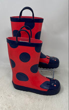 Load image into Gallery viewer, Western Chief Girls Carter's Ladybug Red Navy Blue Pull-On Rain Boots Size 2
