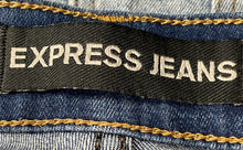 Load image into Gallery viewer, Express Womens Blue Denim Light Wash Distressed Skinny Leg Jeans Size 6R
