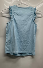 Load image into Gallery viewer, Lilly Pulitzer Girls Blue Cotton Ruffle Sleeve Round Neck Pullover Tank Top Sz L
