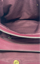 Load image into Gallery viewer, St. John's Bay Womens Burgundy Leather Inner Pockets Double Handle Tote Bag

