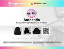 Load image into Gallery viewer, Authentic Marc Jacobs Womens Black Adjustable Shoulder Strap Backpack

