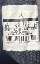 Load image into Gallery viewer, Nike Boys Air Jordan Fadeaway AO1331-041 Black Blue Sneaker Shoes Size 6Y
