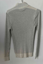Load image into Gallery viewer, Express Mens Gray Long Sleeve Ribbed Mock Neck 1/4 Zip Sweater Size XS With Tag
