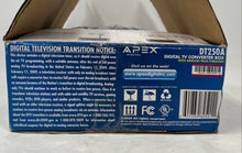 Load image into Gallery viewer, Apex Model DT250A Black Analog Pass Digital Wired TV Converter Box
