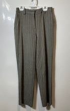 Load image into Gallery viewer, Zara Womens Gray Herringbone Print Slash Pocket Wide-Leg Dress Pants Size XS
