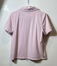 Load image into Gallery viewer, Karl Lagerfeld Womens Pink Floral Short Sleeve Collared Polo Shirt Size Small
