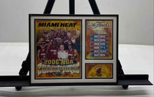 Load image into Gallery viewer, 2006 NBA Champions Miami Heat Team Basketball Framed Wall Decor Art Print
