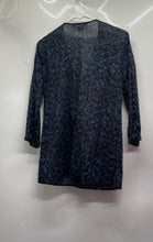 Load image into Gallery viewer, Michael Kors Womens Blue Printed Embellished Beaded Tunic Blouse Top Size M
