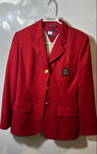 Load image into Gallery viewer, Tommy Hilfiger Womens Red Single-Breasted Three-Button Blazer Jacket Size 4
