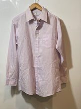 Load image into Gallery viewer, Authentic Yves Saint Laurent Mens Purple Long Sleeve Dress Shirt Size 16 Stained

