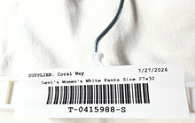 Load image into Gallery viewer, Levi's Womens White 5-Pocket Design Demi Curve Skinny Jeans Pants Size 27x32

