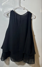 Load image into Gallery viewer, BCBGeneration Womens Black Round Neck Sleeveless Tiered Blouse Top Size Large
