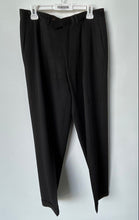 Load image into Gallery viewer, Pazoni Mens Black Pleated Front Stretch Pockets Straight Leg Dress Pants Size 33
