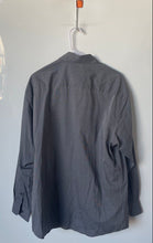 Load image into Gallery viewer, Alfani Mens Gray Collared Long Sleeve Dress Shirt Size Large

