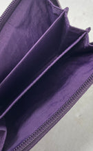 Load image into Gallery viewer, Kipling Womens Purple ID Window Zip Compartment Snap Trifold Wallet
