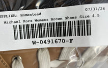 Load image into Gallery viewer, Michael Kors Womens Brown Signature Print Lace-Up Sneaker Shoes Size 4.5

