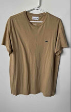 Load image into Gallery viewer, Lacoste Mens Khaki Short Sleeve Round Neck Pullover T-Shirt Size Large
