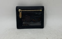 Load image into Gallery viewer, Michael Kors Womens Cassie Black Pebbled Leather Key Ring Turn Lock Card Wallet
