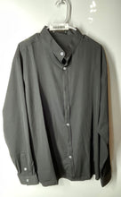 Load image into Gallery viewer, Zeroyaa Mens Black Long Sleeve Collared Regular Fit Button-Up Shirt Size XL
