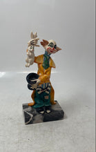 Load image into Gallery viewer, Genuine Carrara Marble Ceramic Rabbit In Hat Magician Circus Clown Figurine
