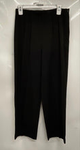 Load image into Gallery viewer, Chico's Womens Black Pleated Front Straight Leg Side-Zip Trouser Pants Size 1
