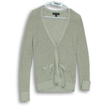 Load image into Gallery viewer, Banana Republic Womens Gray Long Sleeve V-Neck Cardigan Sweater Size M
