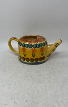 Load image into Gallery viewer, Yellow Floral Ceramic Hand Painted Garden &amp; Outdoor Decorative Watering Can
