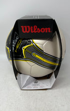Load image into Gallery viewer, Wilson WSCR Outdoor Play Soccer Ball Size 5 With Durable Synthetic Leather Cover

