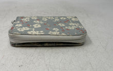 Load image into Gallery viewer, Kipling Womens Gray Floral Credit Card Slot Magnetic Zip-Around Wallet
