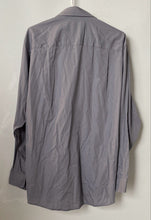 Load image into Gallery viewer, Calvin Klein Mens Gray Regular Fit Long Sleeve Collared Dress Shirt Size 16
